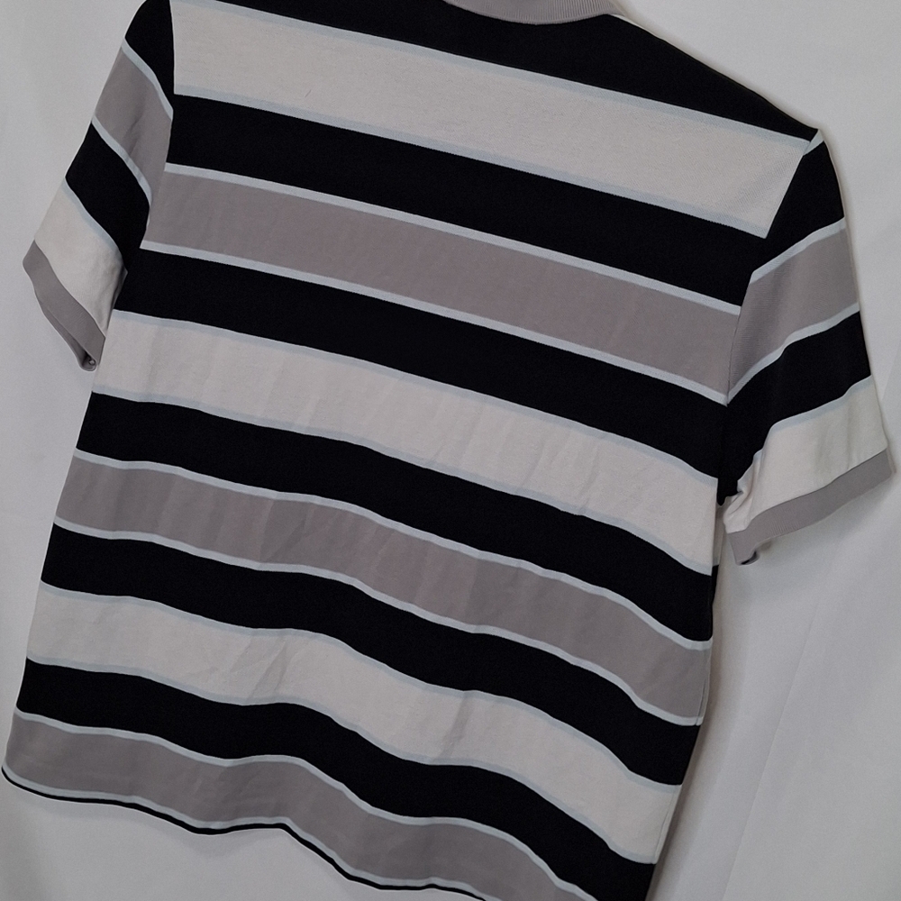 Lacoste Striped Pique Polo Shirt Size XXL (7) - Picture 10 of 13